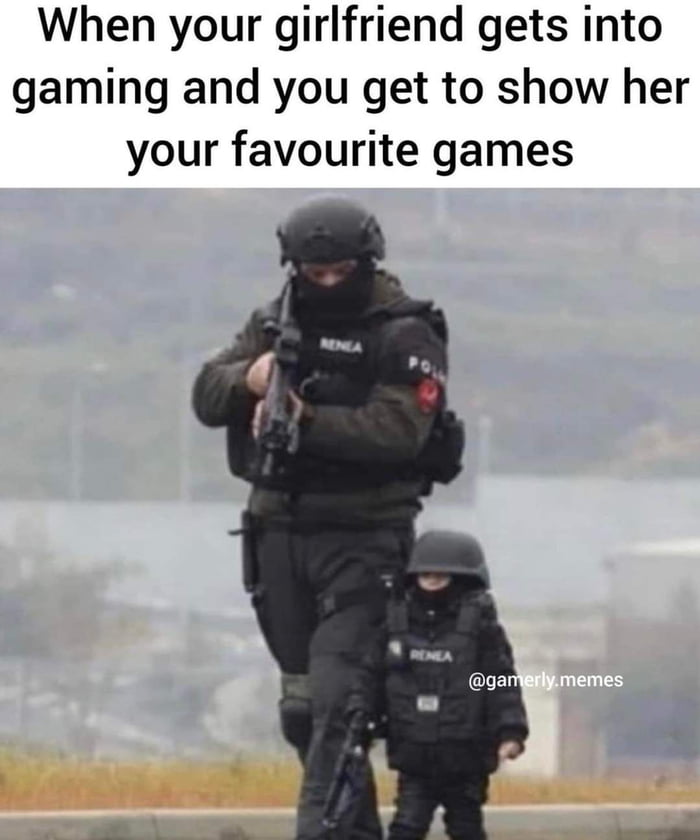 When your girlfriend gets into gaming and you get to show her your favourite games