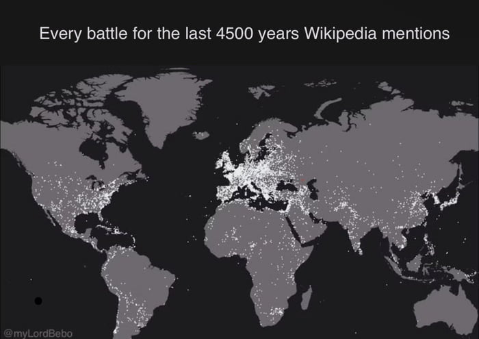 Every battle for the last 4500 years Wikipedia mentions