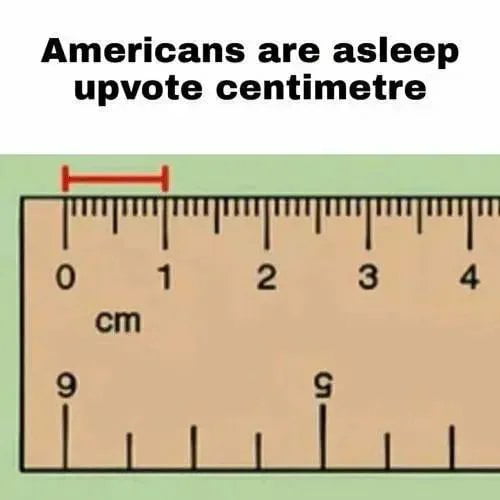 Americans are asleep upvote centimetre