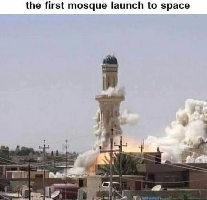 the first mosque launch to space