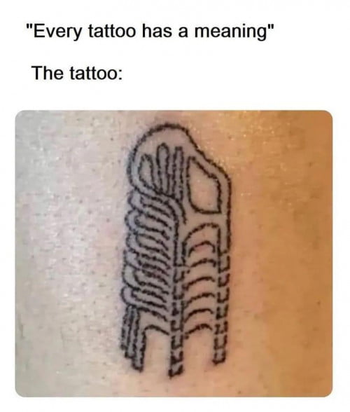 Every tattoo has a meaning The tattoo
