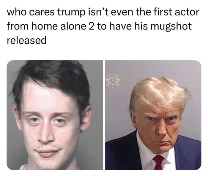 who cares trump isnt even the first actor from home alone 2 to have his mugshot released
