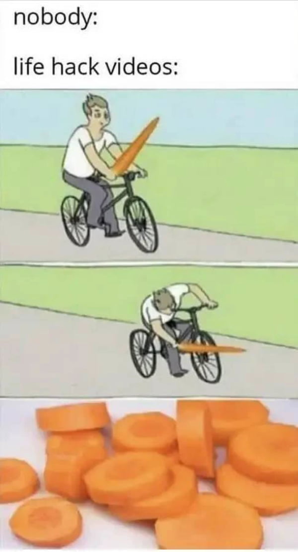 nobody:
life hack videos: