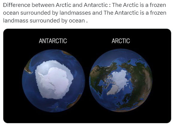 Diffe n surrounded ANTARCTIC ARCTIC