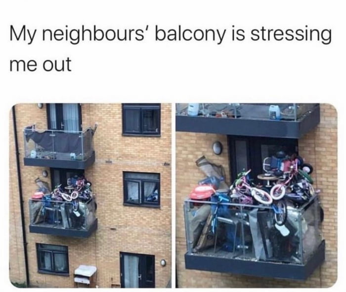 My neighbours balcony is stressing me out