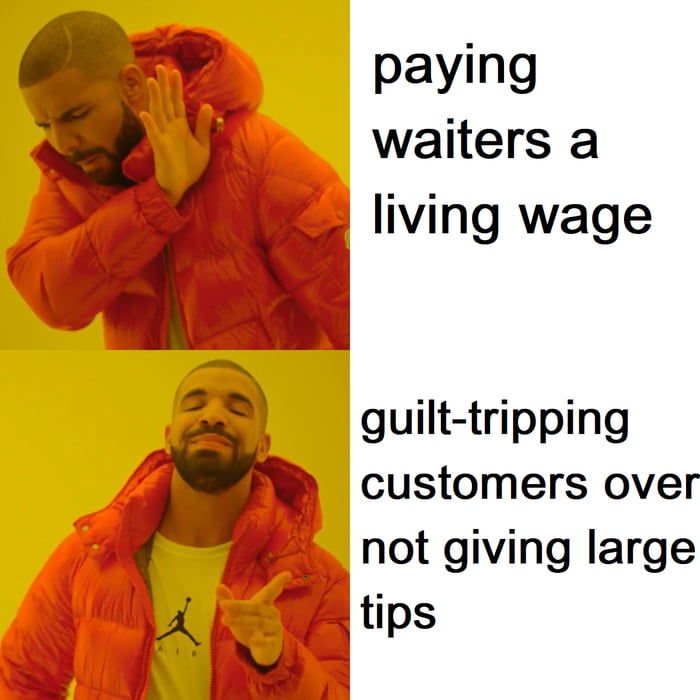 paying waiters a living wage guilt tripping customers over