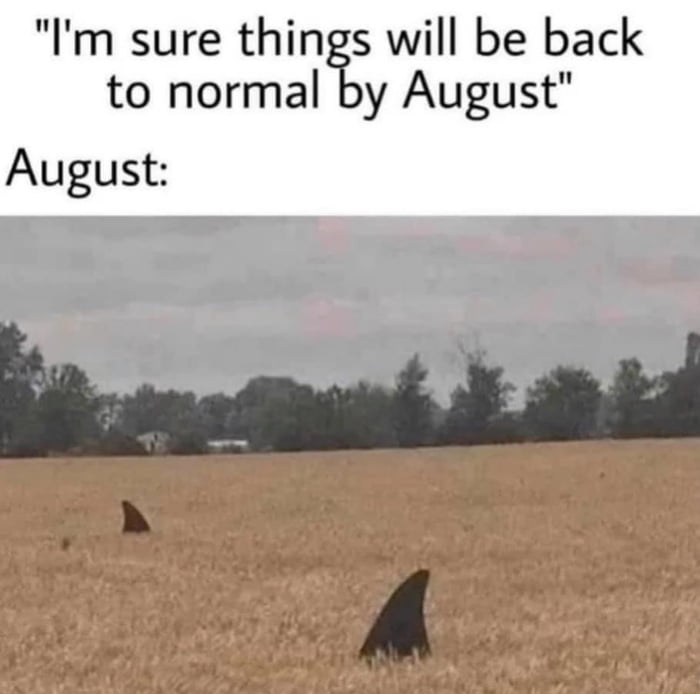 Im sure things will be back to normal by August August