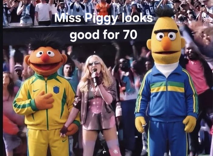 Miss Piggy looks good for 70