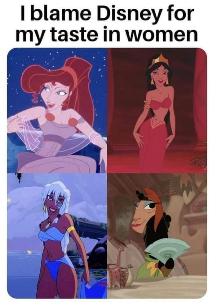 blame Disney for my taste in women o