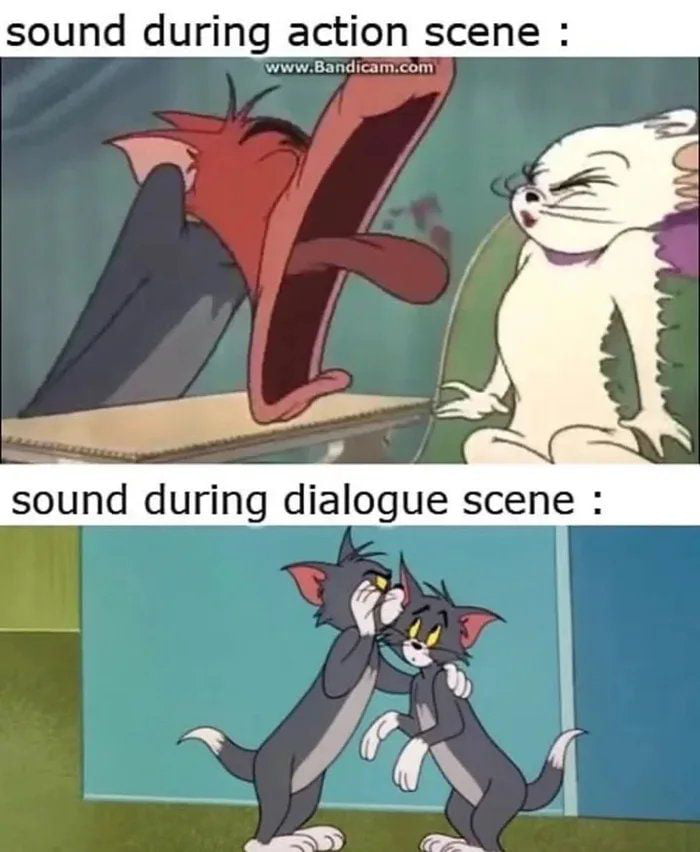 sound during dialogue scene