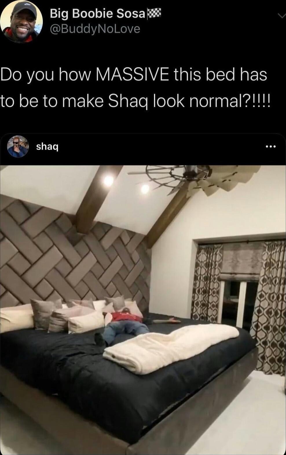 f Big Boobie Sosai BuddyNoLove BIeRYeIVN oA VA ER a1 oITo N o to be to make Shaq look normal