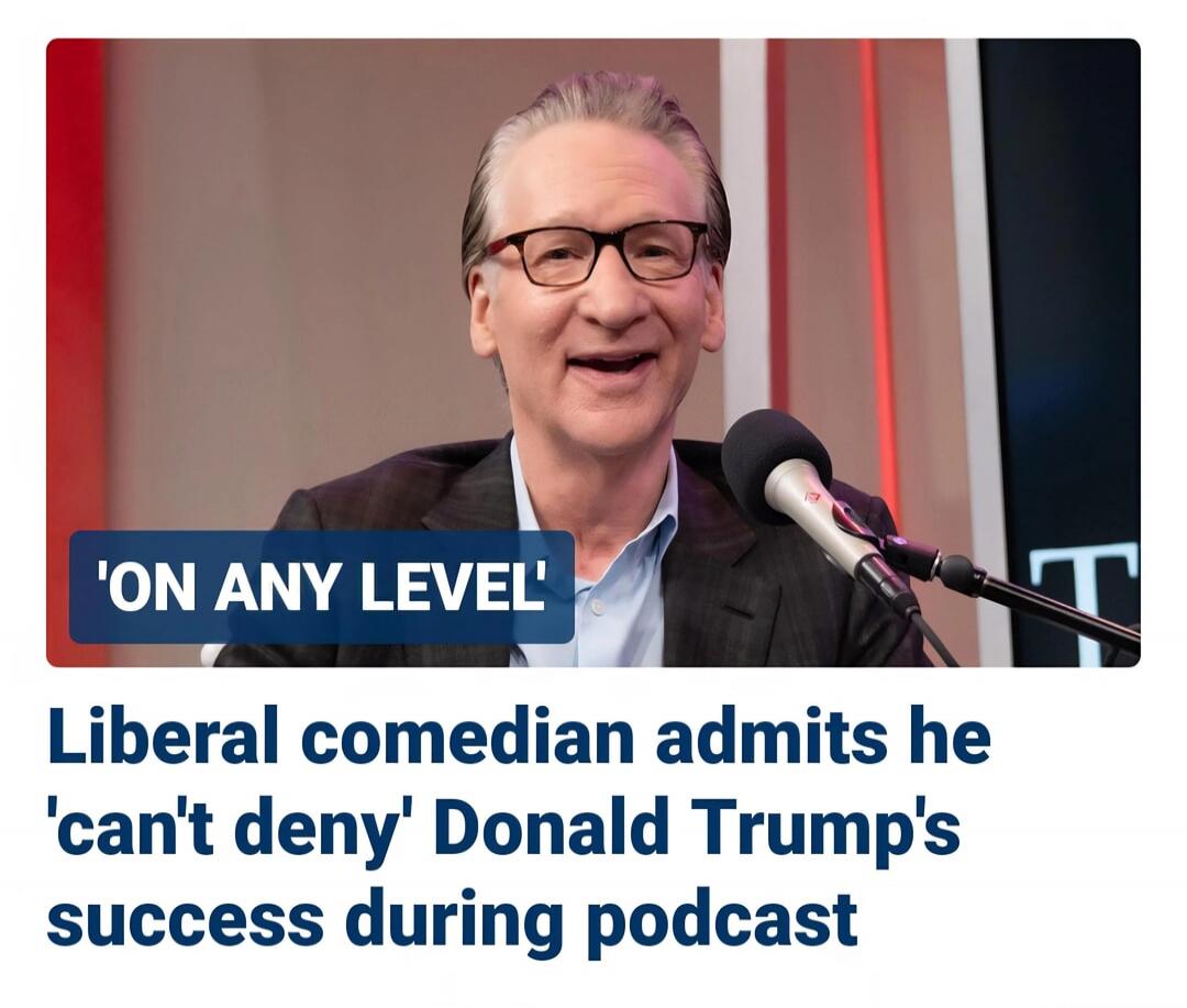 ON ANY LEVEL Liberal comedian admits he can't deny Donald Trump's success during podcast