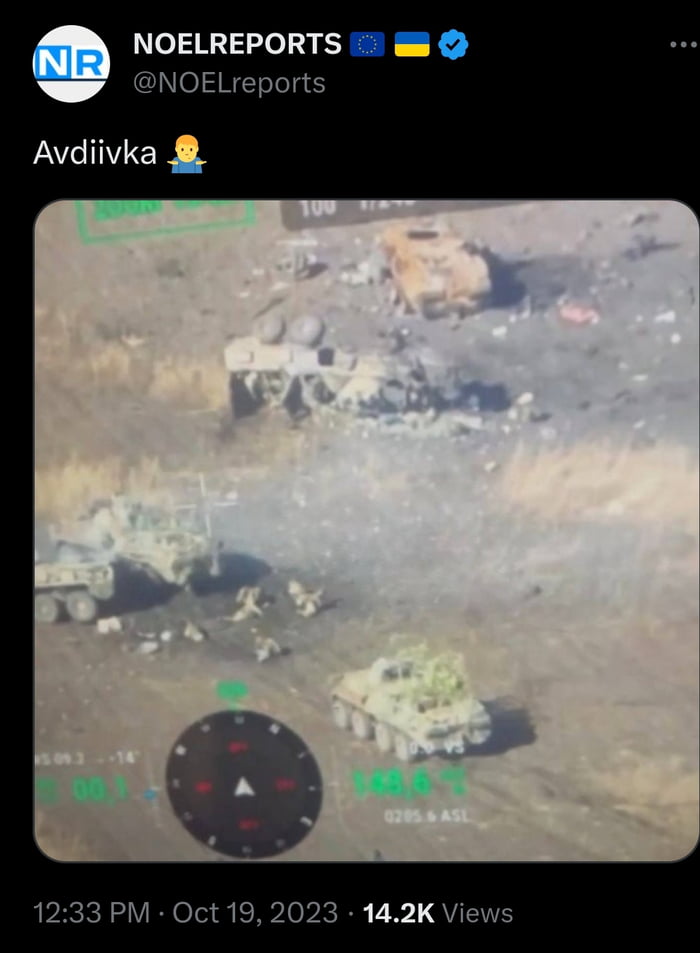 e NOELREPORTS am NOELreports Avdiivka 8 1233 PM Oct 19
