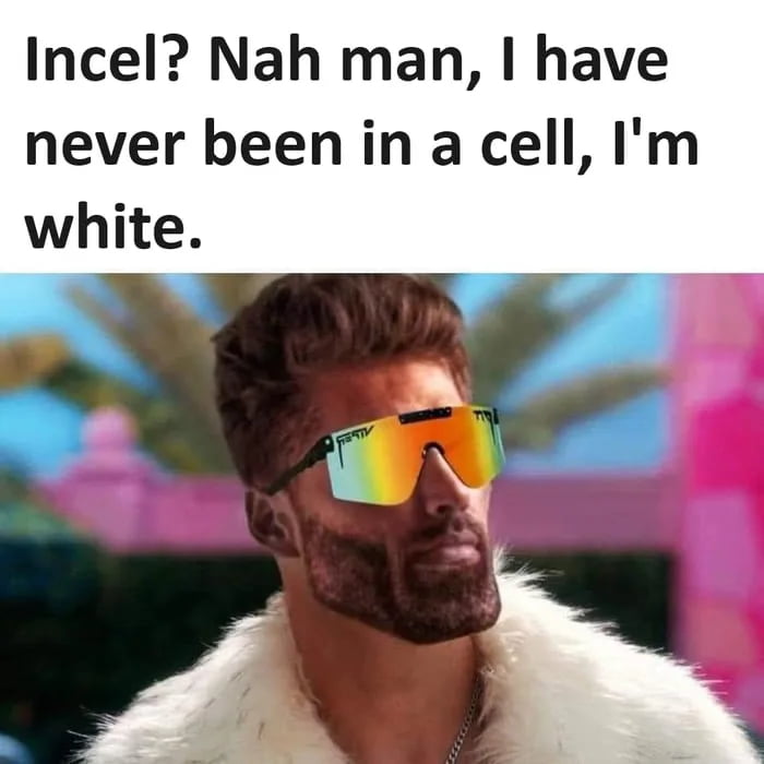 Incel Nah man have never beeninacell Im