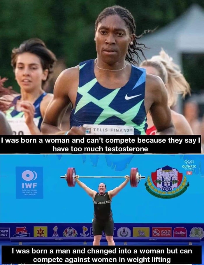 RVEEN ToTd I RUTeT T RET Lo T Ty eTe Ty T o 1 CR G YE TTER G SV have too much testosterone QRS oLynpIC IWF IRVERN TGN ELED R ELL L RGIGIE R EL RV e T compete against women in weight lifting