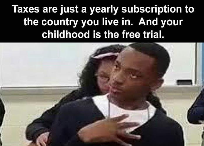 Taxes are just a yearly subscription to the country you live in And your e Te i TeTeTe WER I R T R A4 E1N