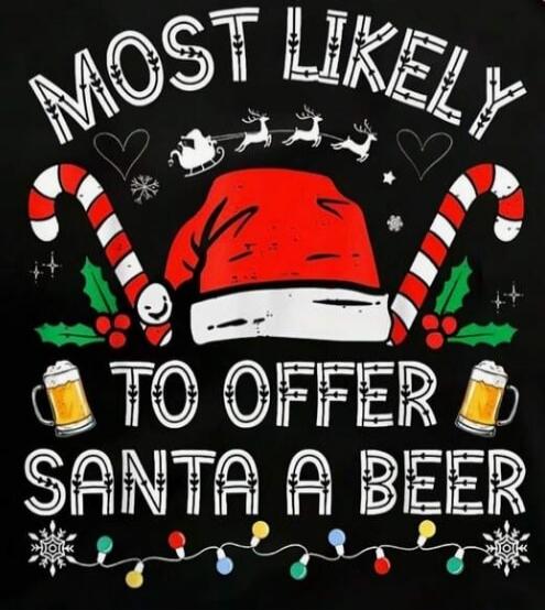 MOST LIKELY TO OFFER SANTA A BEER