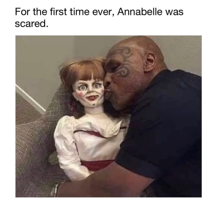For the first time ever Annabelle was scared