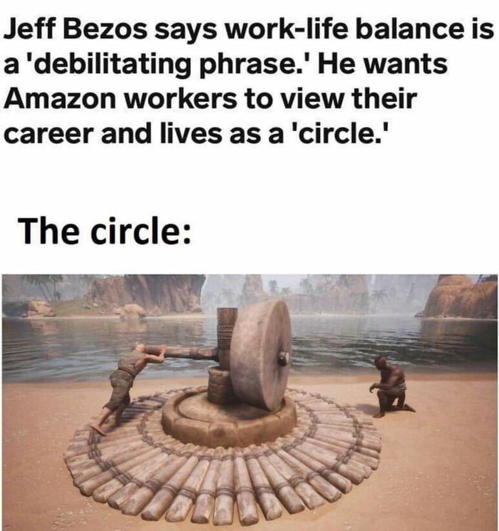 Jeff Bezos says work life balance is adebilitating phrase He wants Amazon workers to view their career and lives as a circle The circle