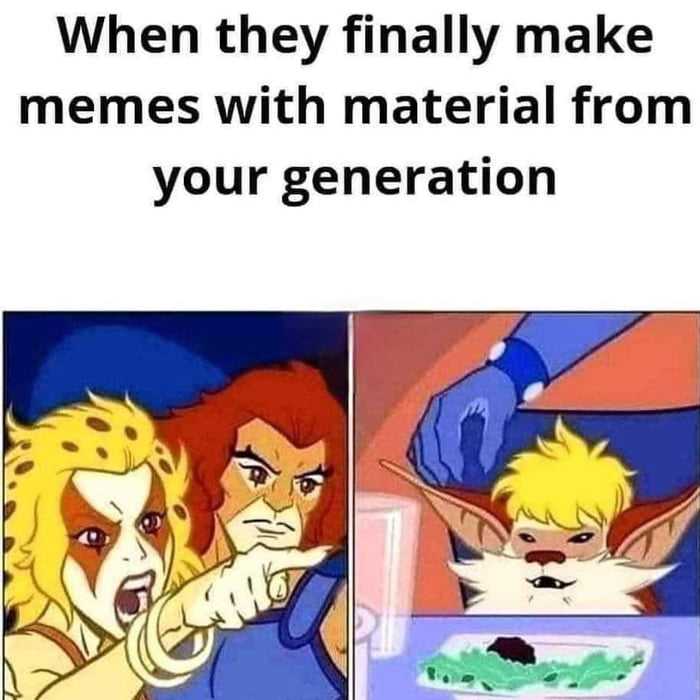 When they finally make memes with material from your generation