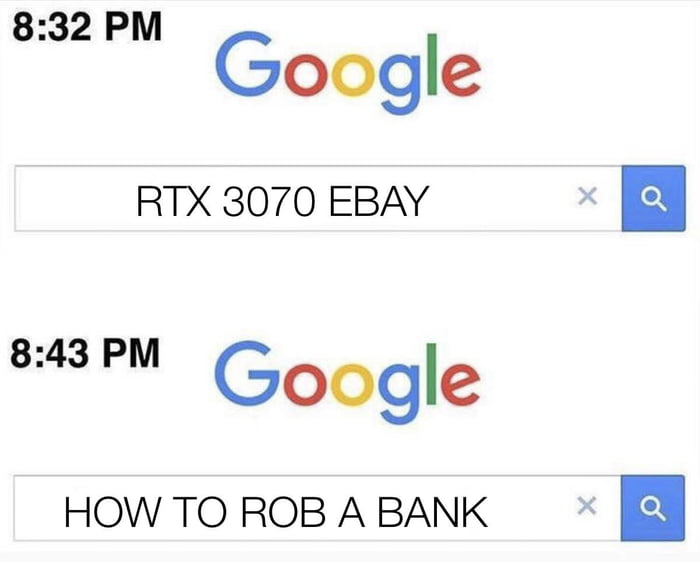 RTX 3070 EBAY 843 PM Google HOWTOROBABANK El