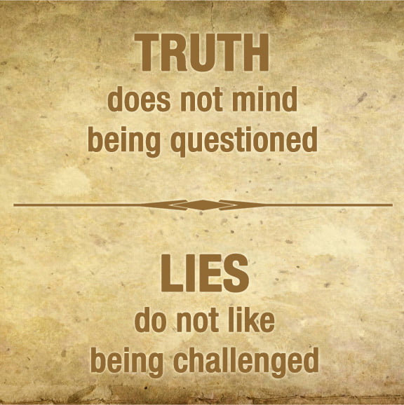 et mind P being questloned LIES do not like being challenged