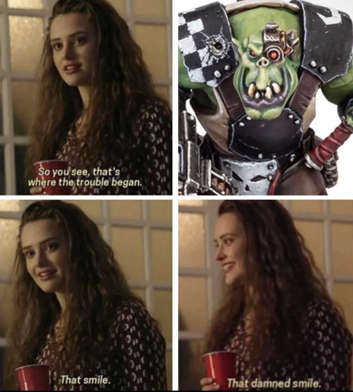 So you see, that's where the trouble began. That smile. That damned smile.