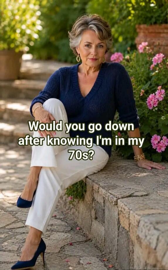 Would you go down after knowing I'm in my 70s?