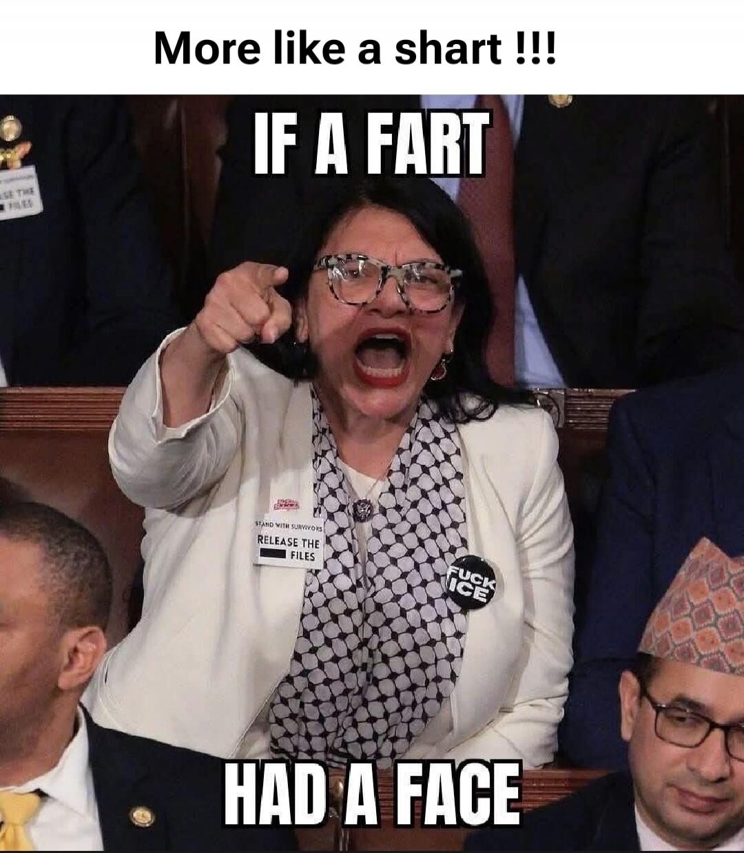 More like a shart !!! IF A FART HAD A FACE STAND WITH SURVIVORS RELEASE THE FILES FUCK ICE