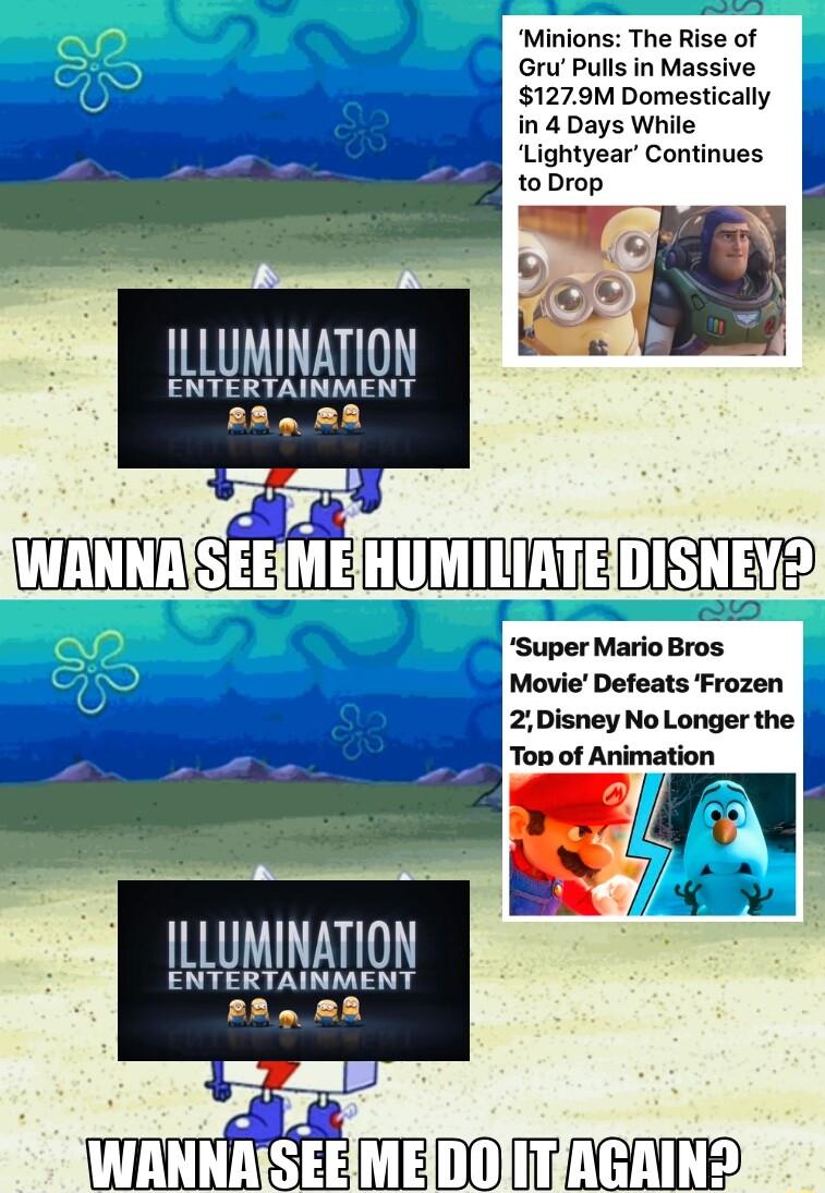 C Minions The Rise of S Gru Pulls in Massive g 1279M Domestically in 4 Days While Lightyear Continues toDrop aVs Super Mario Bros Movie Defeats Frozen