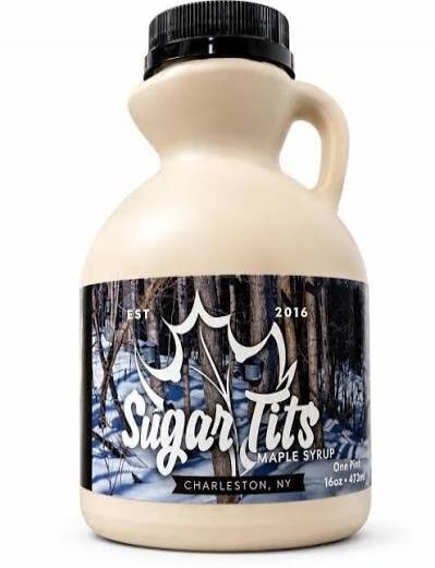 EST 2016 Sugar Tits MAPLE SYRUP CHARLESTON, NY One Pint 16oz - 473ml