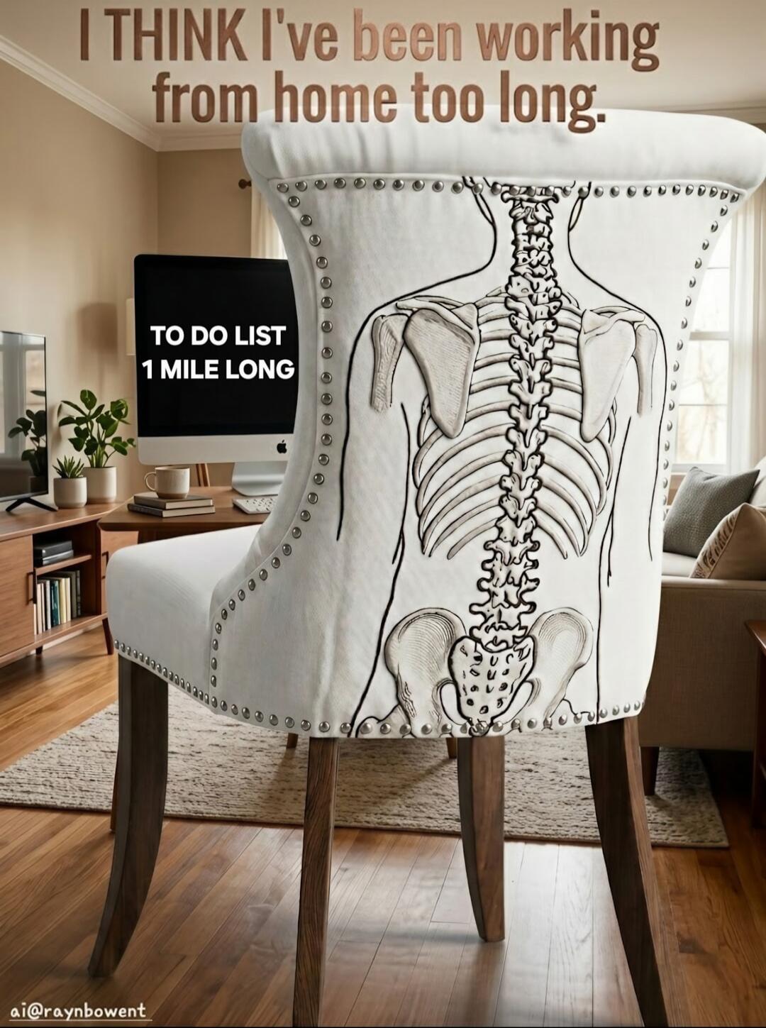 I THINK I've been working from home too long. TO DO LIST 1 MILE LONG