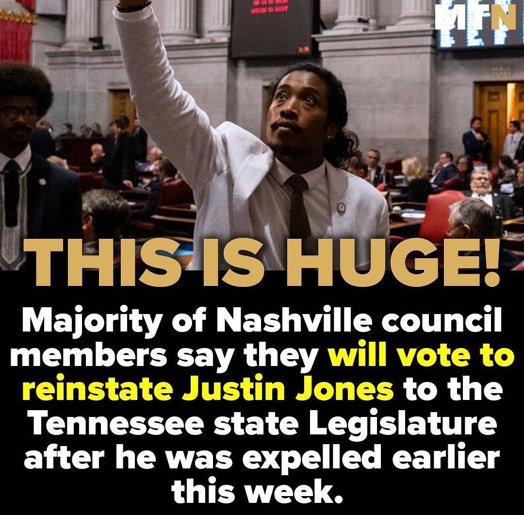 b B 4A d ITHIS ISHq GE Majority of Nashville counci memlers AL AL a Ju o the Tennessee state Leglslature after he was expelled earlier this week