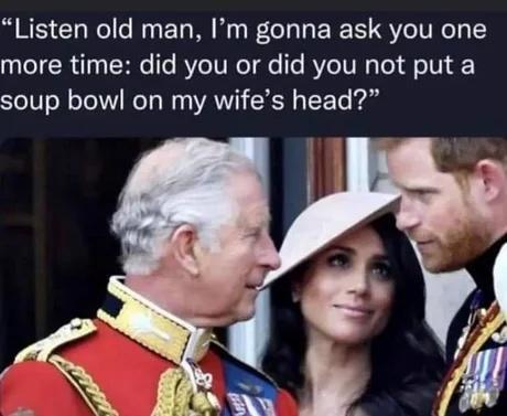 Listen old man Im gonna ask you one eI R Tas W fe RYeTUNoTdle s RYeIVR o o U soup bowl on my wifes head