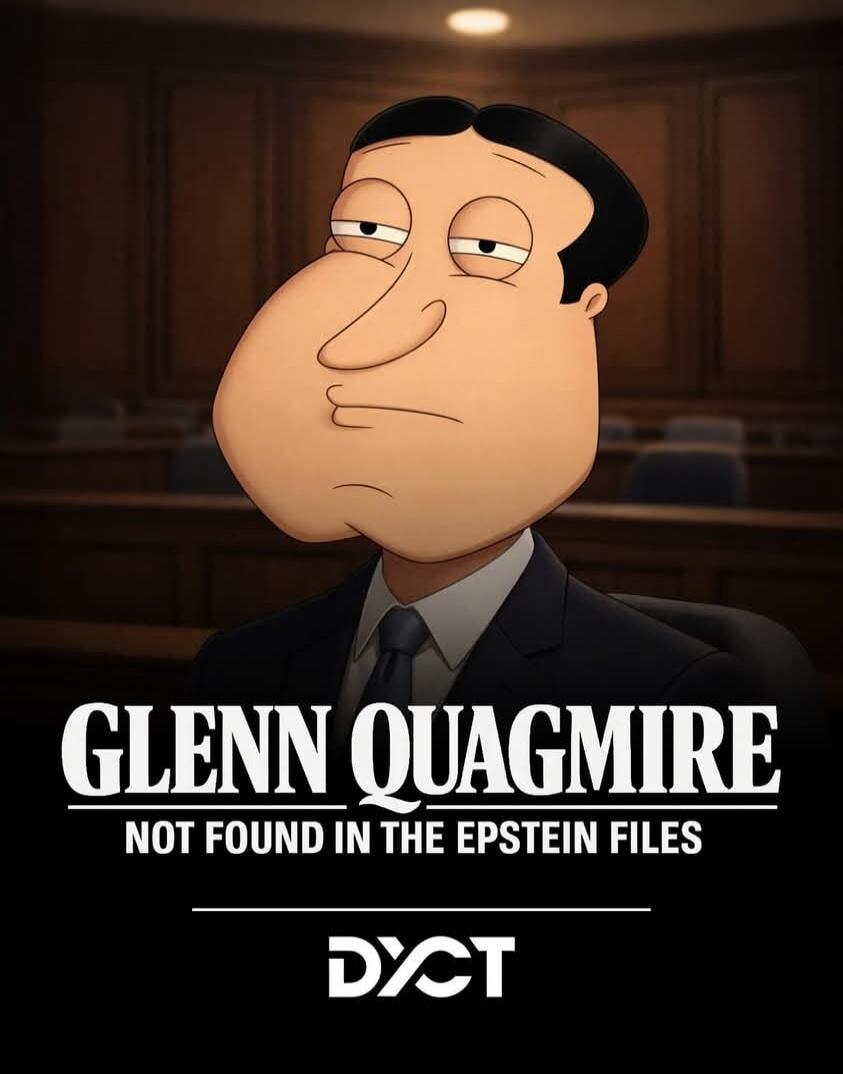 GLENN QUAGMIRE NOT FOUND IN THE EPSTEIN FILES