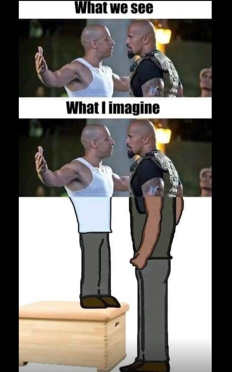What we see What I imagine