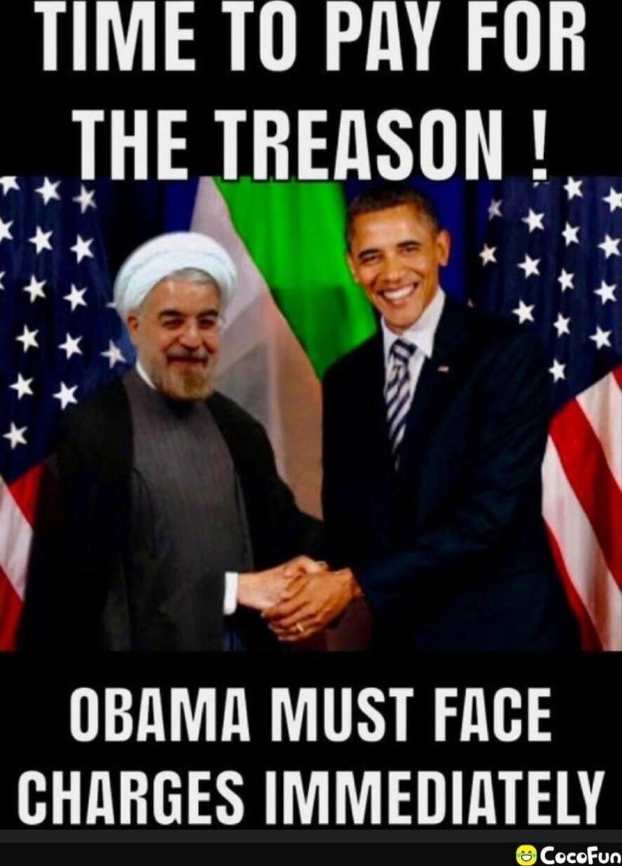 TIME TO PAY FOR THE TREASON !
OBAMA MUST FACE CHARGES IMMEDIATELY