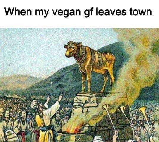When my vegan df leaves town