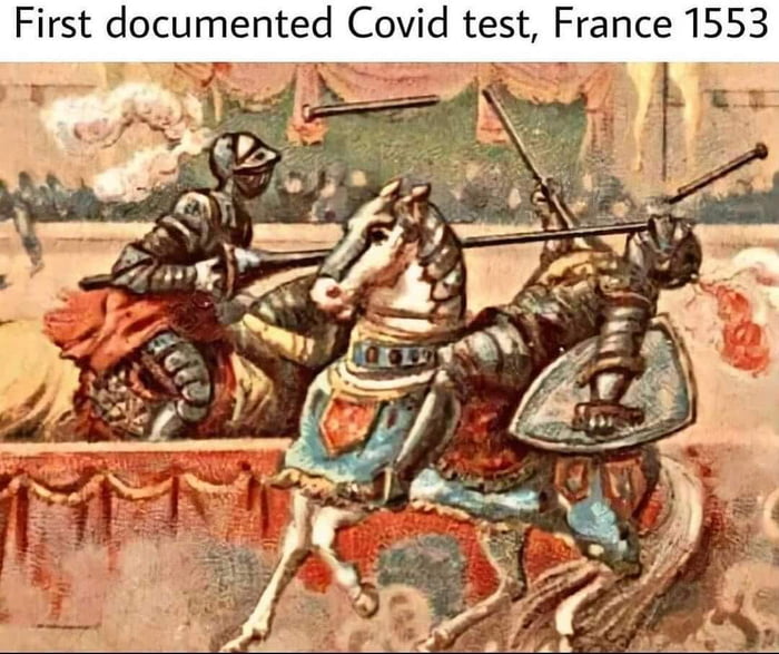 First documented Covid test France 1553 J