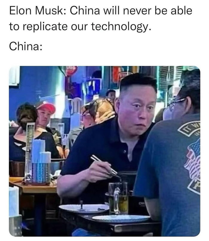 Elon Musk China will never be able to replicate our technology China