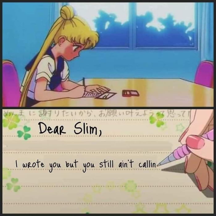 Deag Slim wpote you wut you still aint callins__ Yo