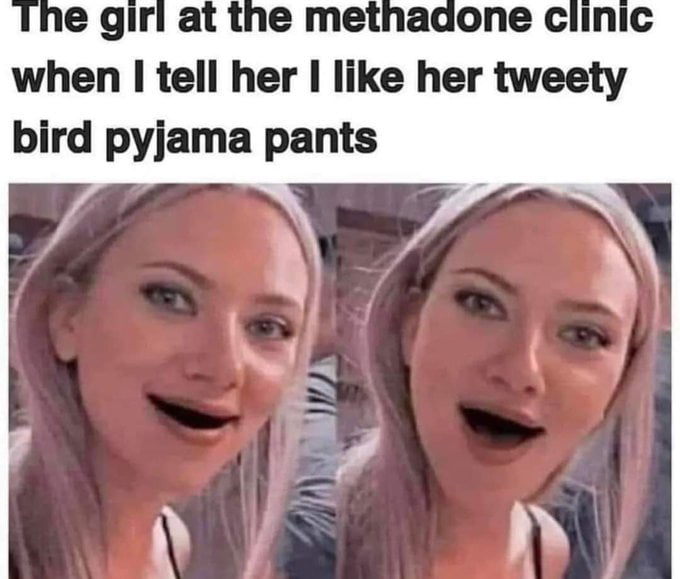 when I tell her Ilke her tweety bird pyjama pants