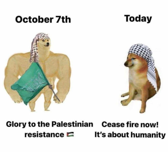 October 7th Today Glory to the Palestinian Cease fire now resistance Its about humanity
