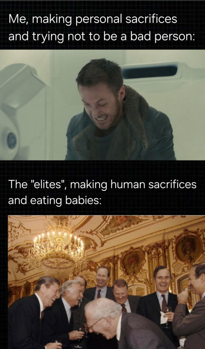 Me, making personal sacrifices and trying not to be a bad person:

The 