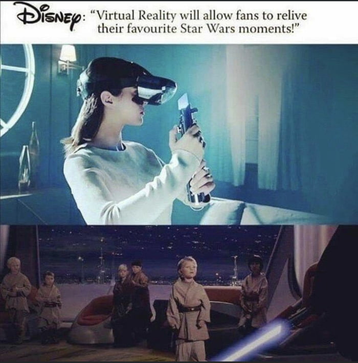 Virtual Reality will allow fans to relive their favourite Star Wars moments