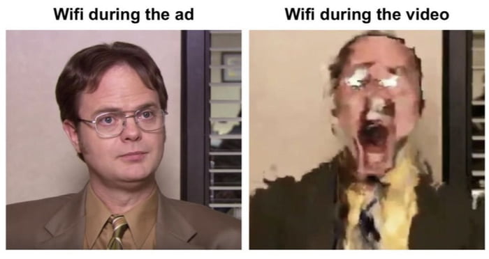 Wifi during the ad Wifi during the video