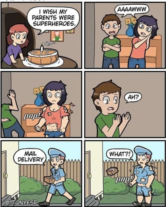 WISH MY PARENTS WERE SUPERHEROES e 1