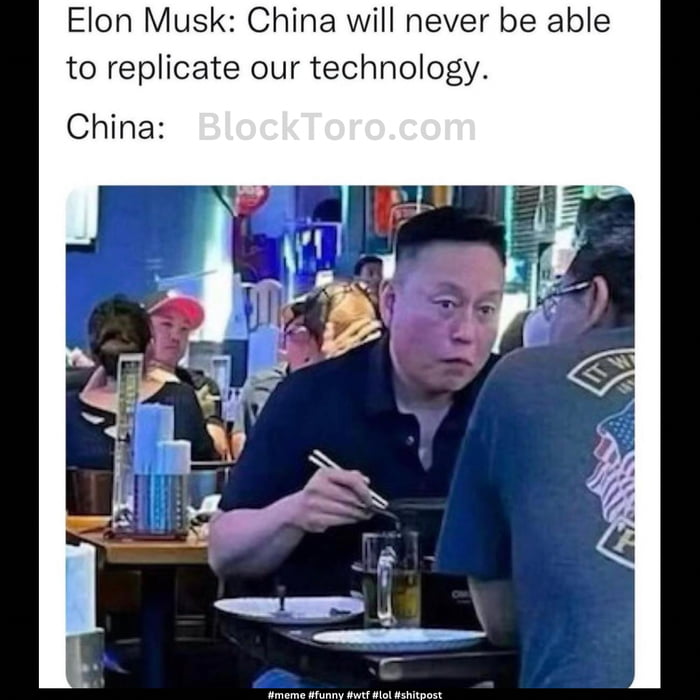 Elon Musk China will never be able to replicate our technology China