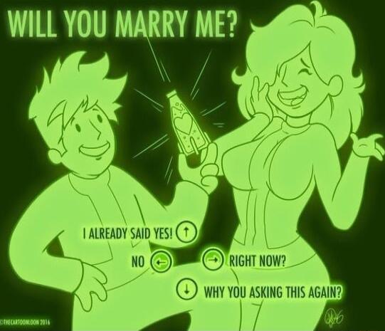 WILL YOU MARRY ME A W INZ ALREAmwuvsd Y N0 W hiHT Now WHY YOU ASKING THIS AGAIN P
