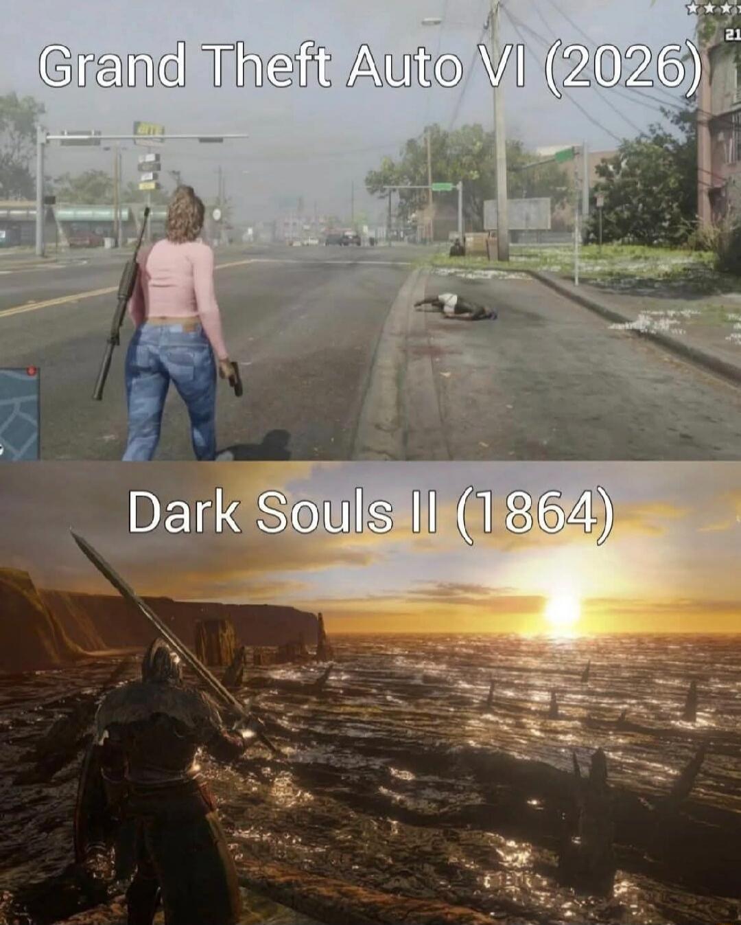 Grand Theft Auto VI (2026)
Dark Souls II (1864)